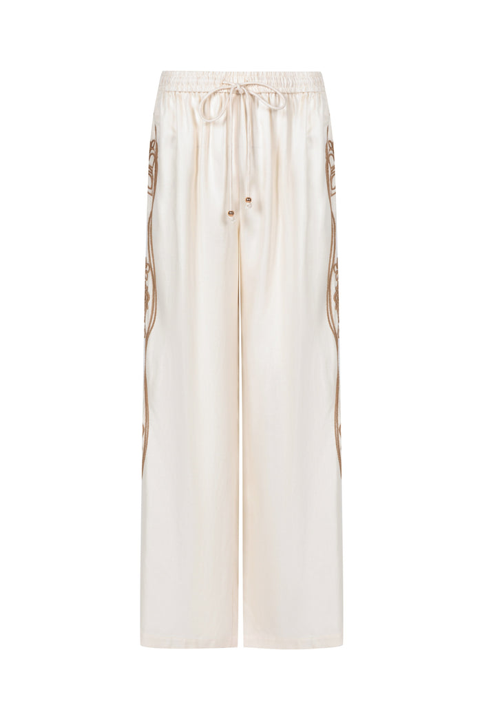 MEADOW  EMBROIDERED PANTS