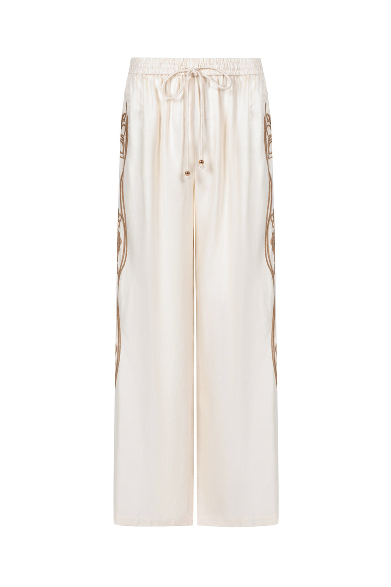 MEADOW  EMBROIDERED PANTS