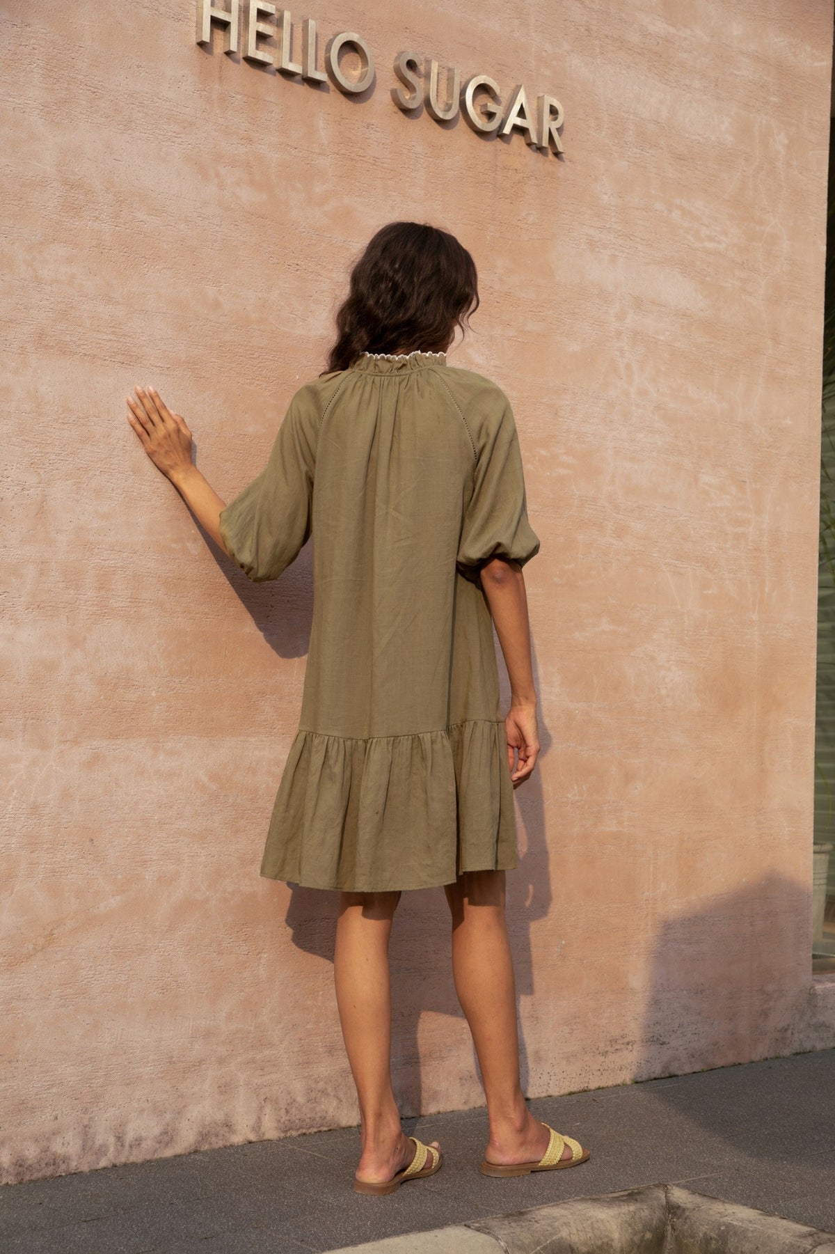 GENEVIEVE EMBROIDERED DRESS