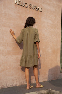 GENEVIEVE EMBROIDERED DRESS