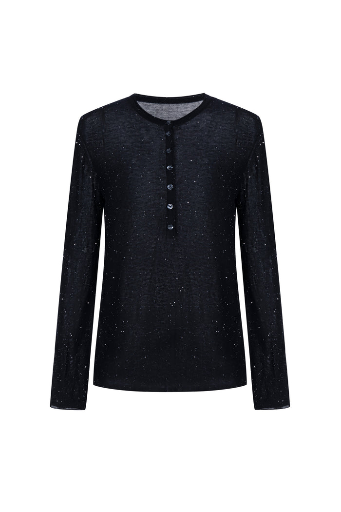 SLOANE LUREX WOOL SWEATER