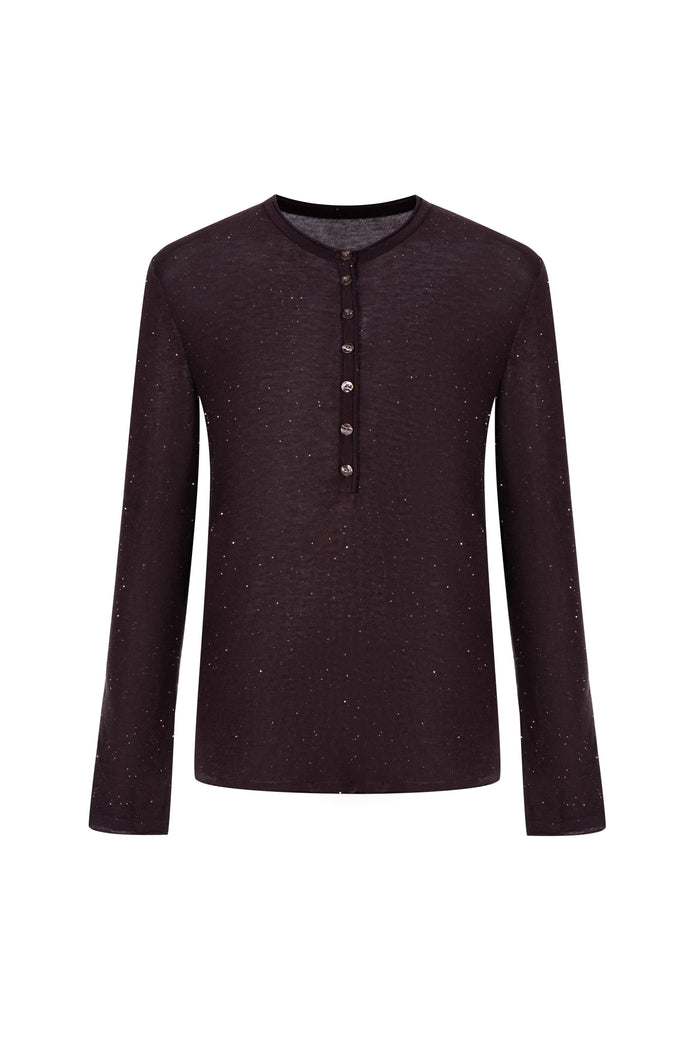 SLOANE LUREX WOOL SWEATER