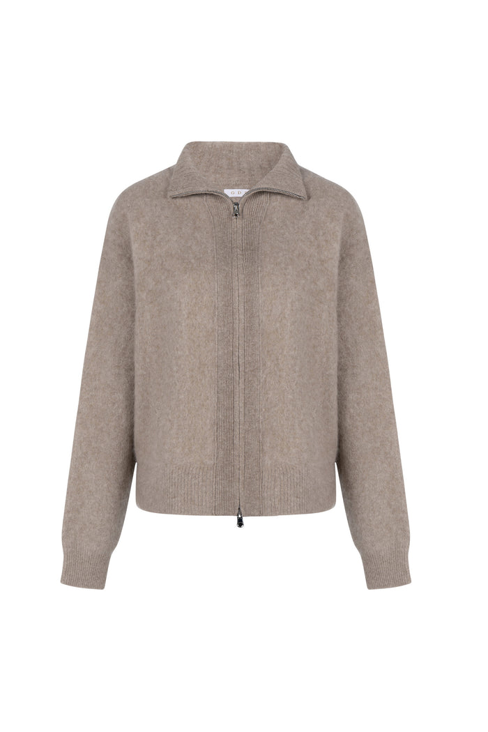 VALERIAN WOOL ZIP CARDIGAN
