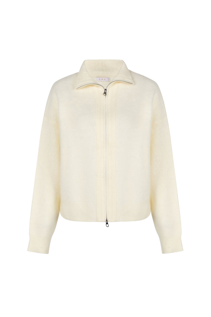 VALERIAN WOOL ZIP CARDIGAN