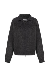 VALERIAN WOOL ZIP CARDIGAN