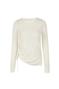 CAMILA LUREX CINCH SIDE WOOL SWEATER