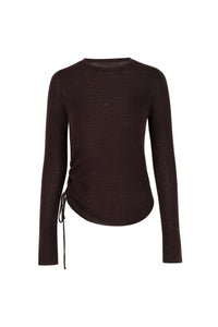 CAMILA LUREX CINCH SIDE WOOL SWEATER