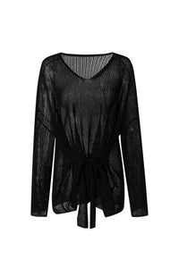 NAOMI TIE SWEATER