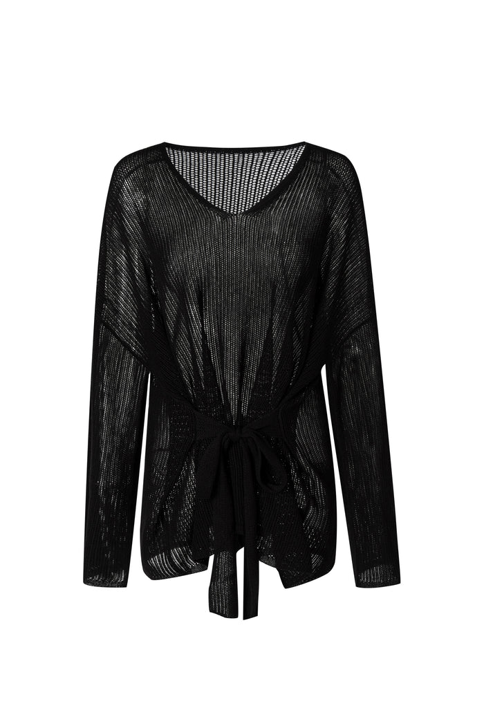 NAOMI TIE SWEATER