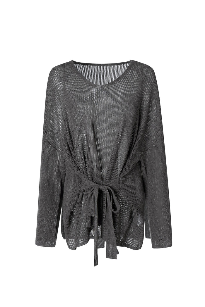 NAOMI TIE SWEATER