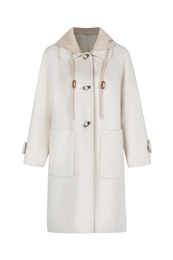FIONA HOODED DUFFLE COAT