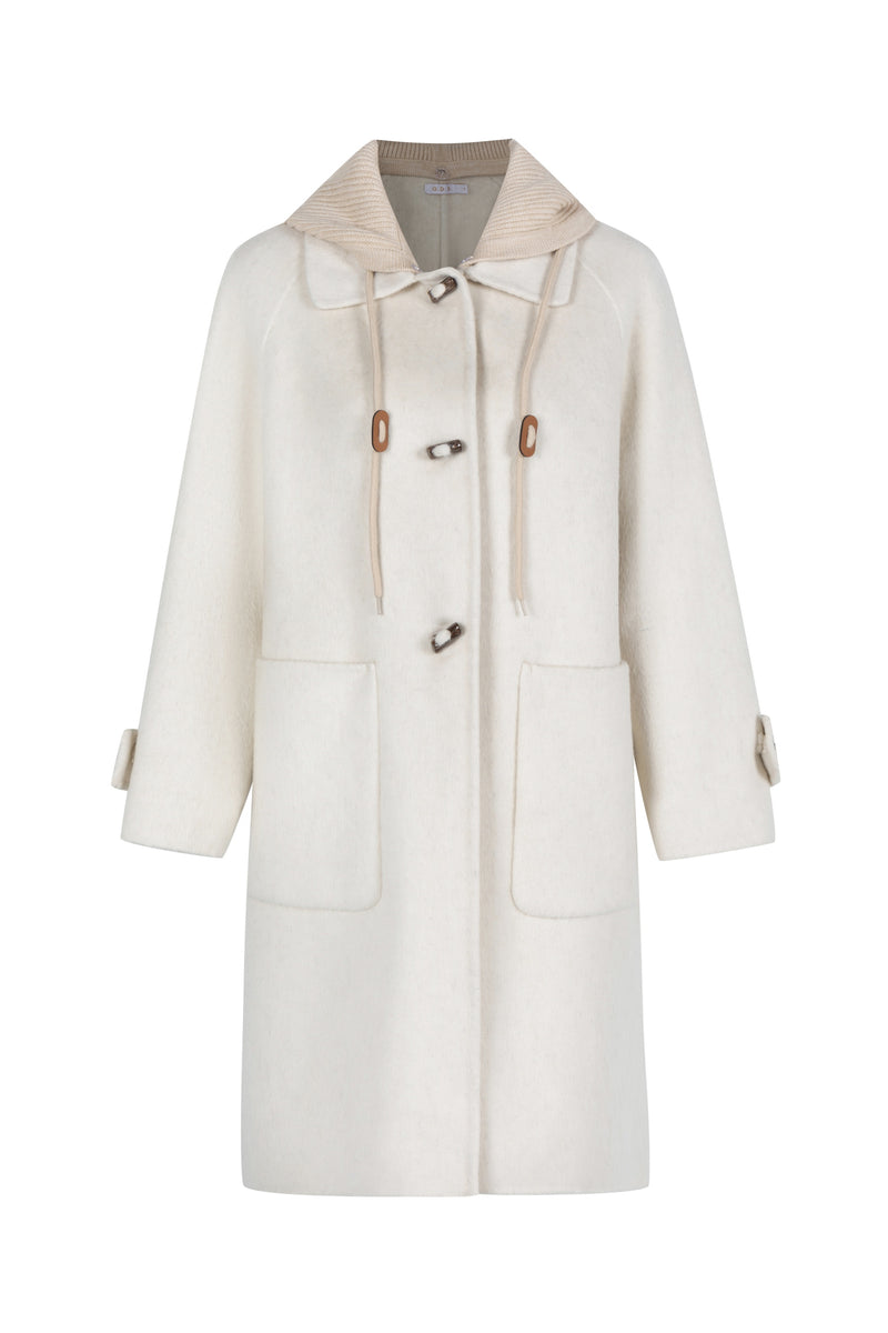 FIONA HOODED DUFFLE COAT