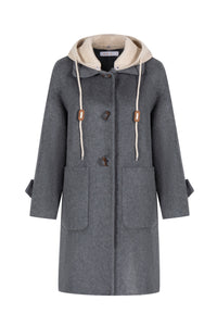 FIONA HOODED DUFFLE COAT