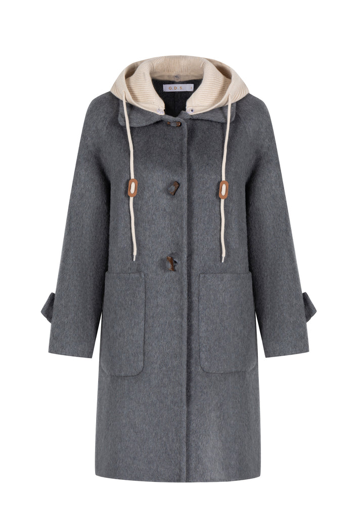 FIONA HOODED DUFFLE COAT