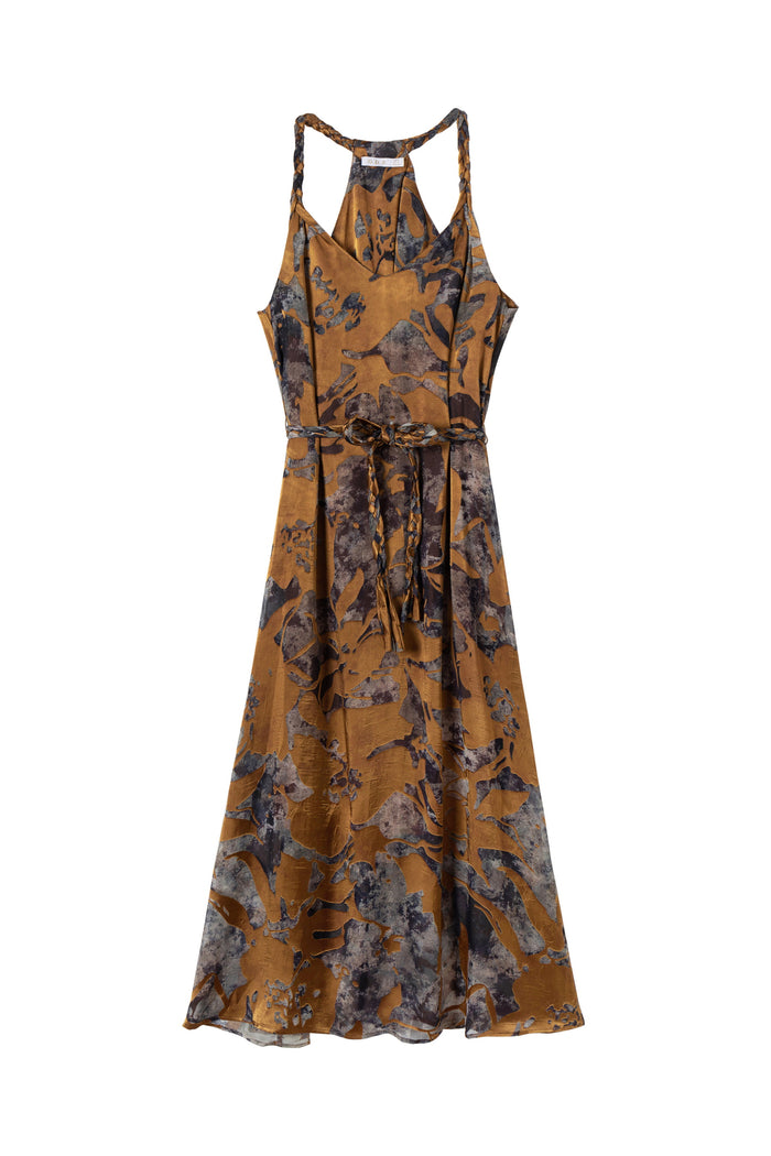 POLKA PRINTED SLIP DRESS