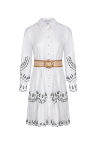 TANEYA EMBROIDERED SHORT DRESS