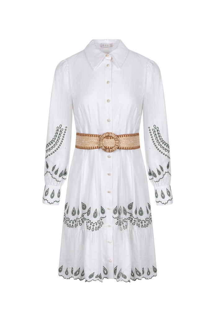 TANEYA EMBROIDERED SHORT DRESS