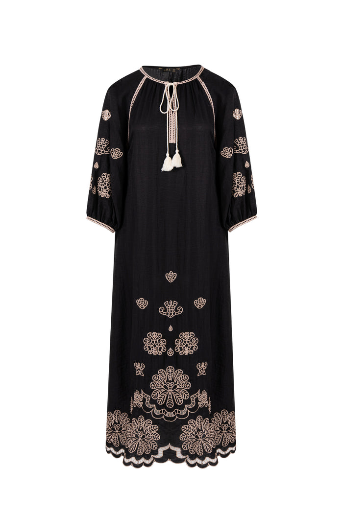 MARGUERITE EMBROIDERED DRESS
