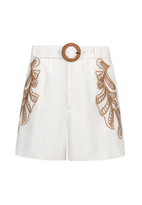 OCEANE EMBROIDERED SHORTS