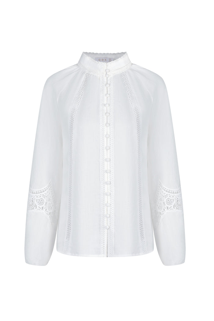 MEISSEN LINEN BLOUSE