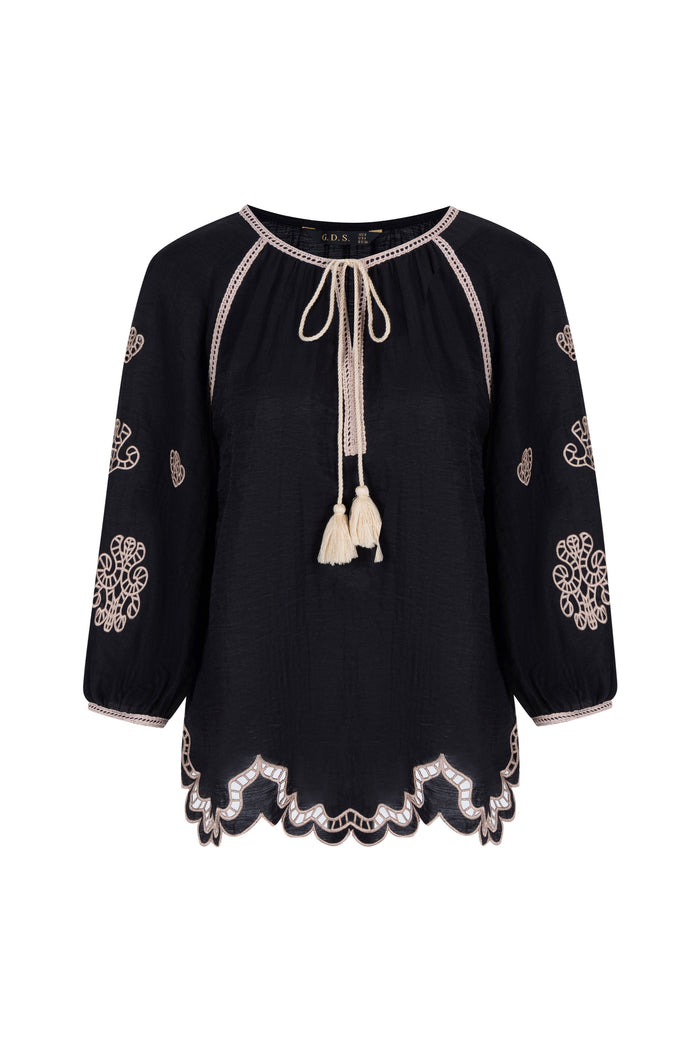 MARGUERITE EMBROIDERED BLOUSE
