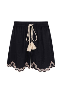 MARGUERITE EMBROIDERED SHORTS