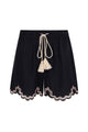 MARGUERITE EMBROIDERED SHORTS