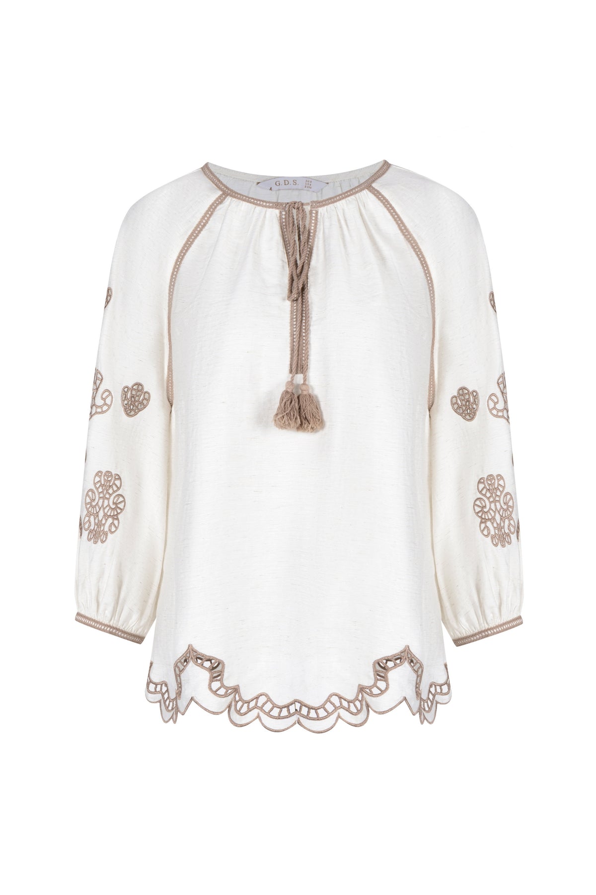 MARGUERITE EMBROIDERED BLOUSE