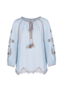 MARGUERITE EMBROIDERED BLOUSE