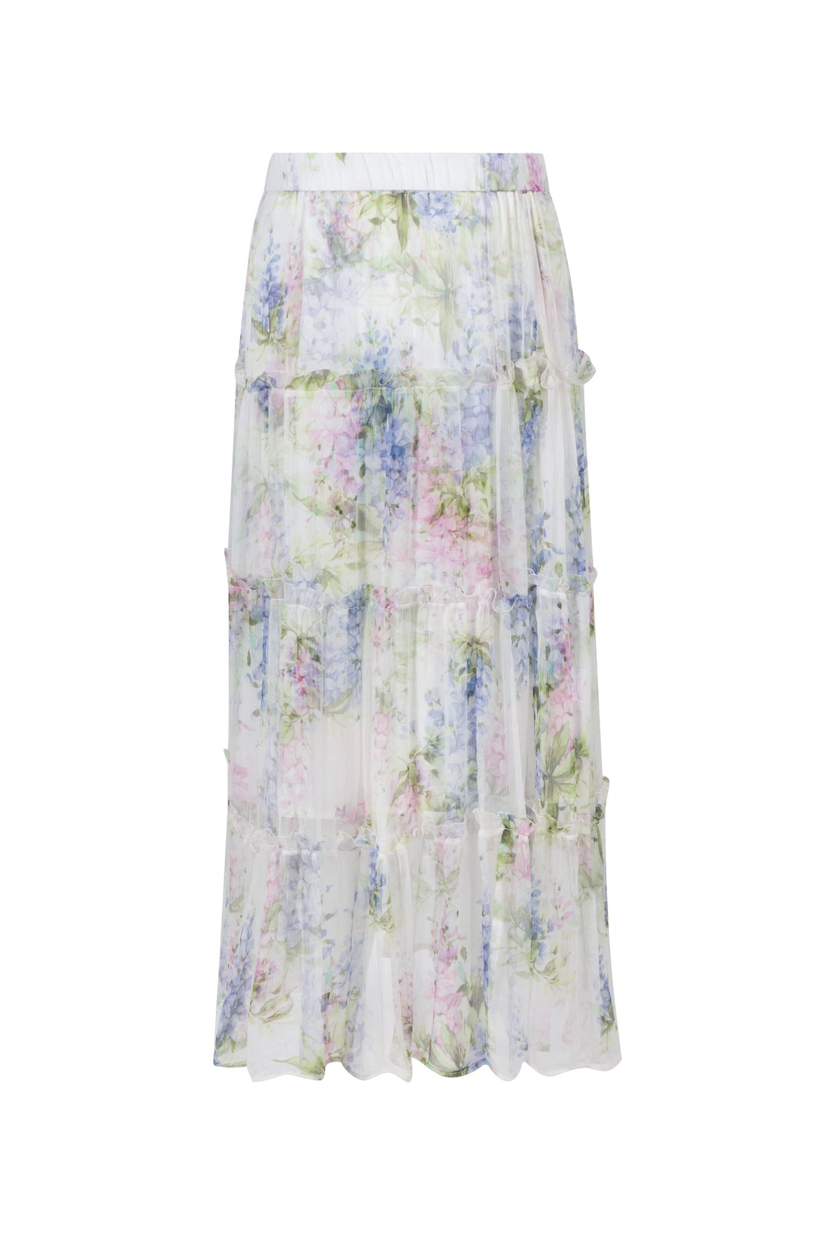 CHANTALLY SILK SKIRT