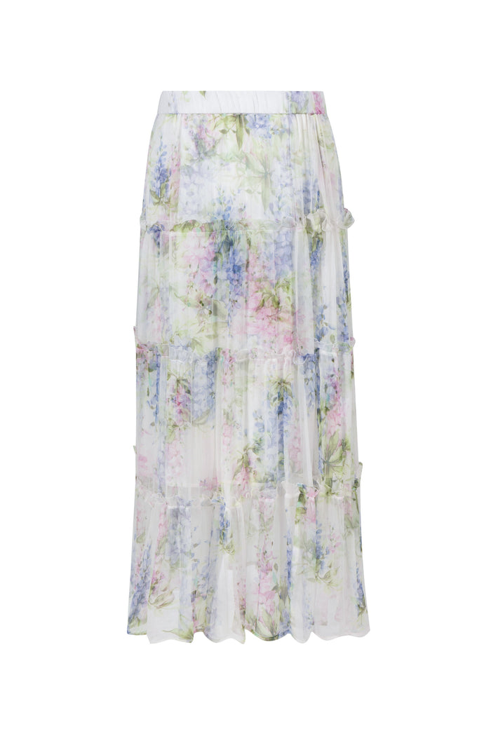 CHANTALLY SILK SKIRT