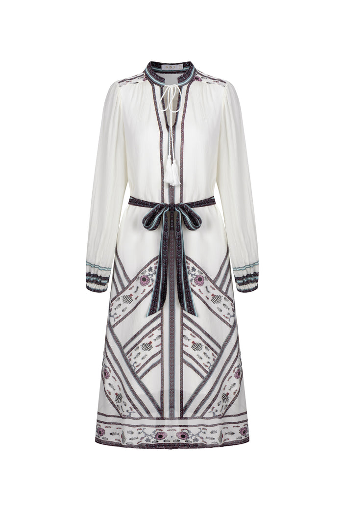 WINONA PRINTED LONG DRESS