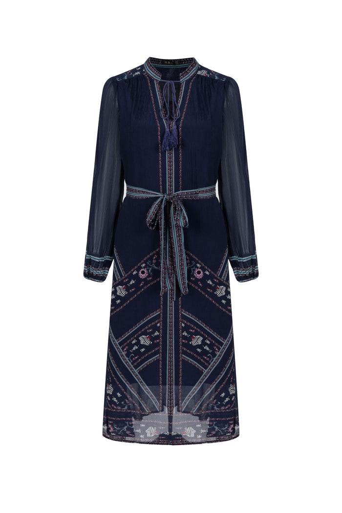 WINONA PRINTED LONG DRESS