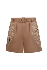 OCEANE EMBROIDERED SHORTS