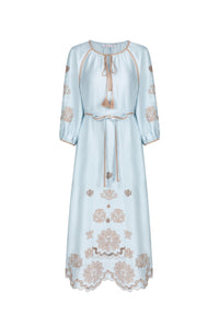 MARGUERITE EMBROIDERED DRESS