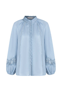 MEISSEN LINEN BLOUSE