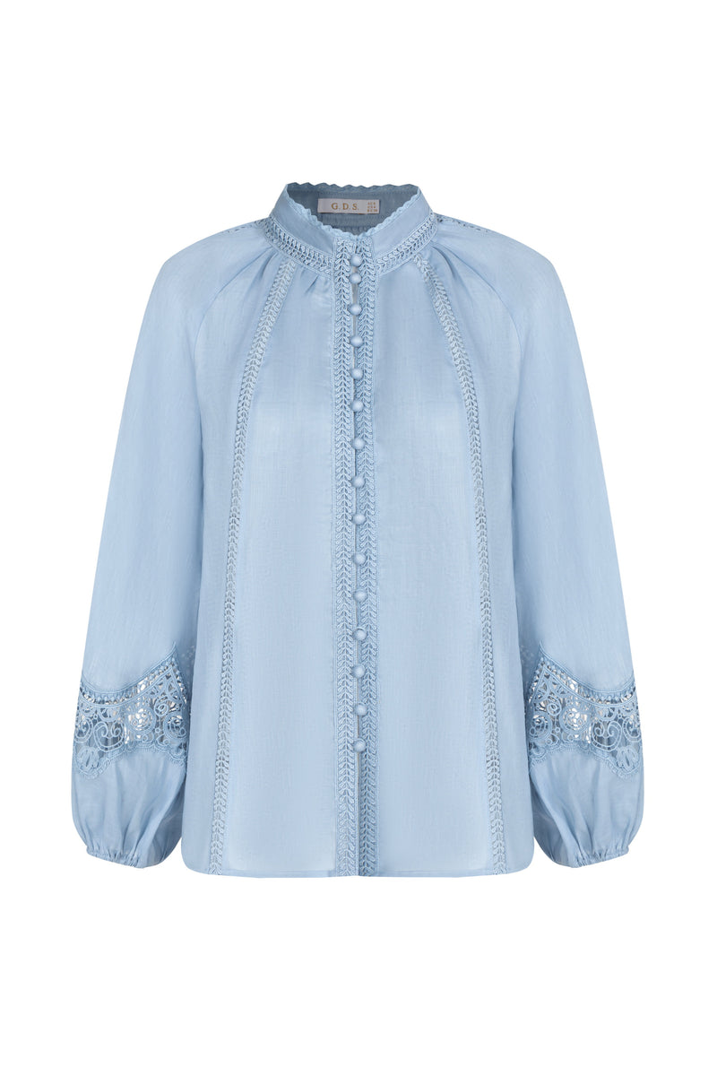 MEISSEN LINEN BLOUSE