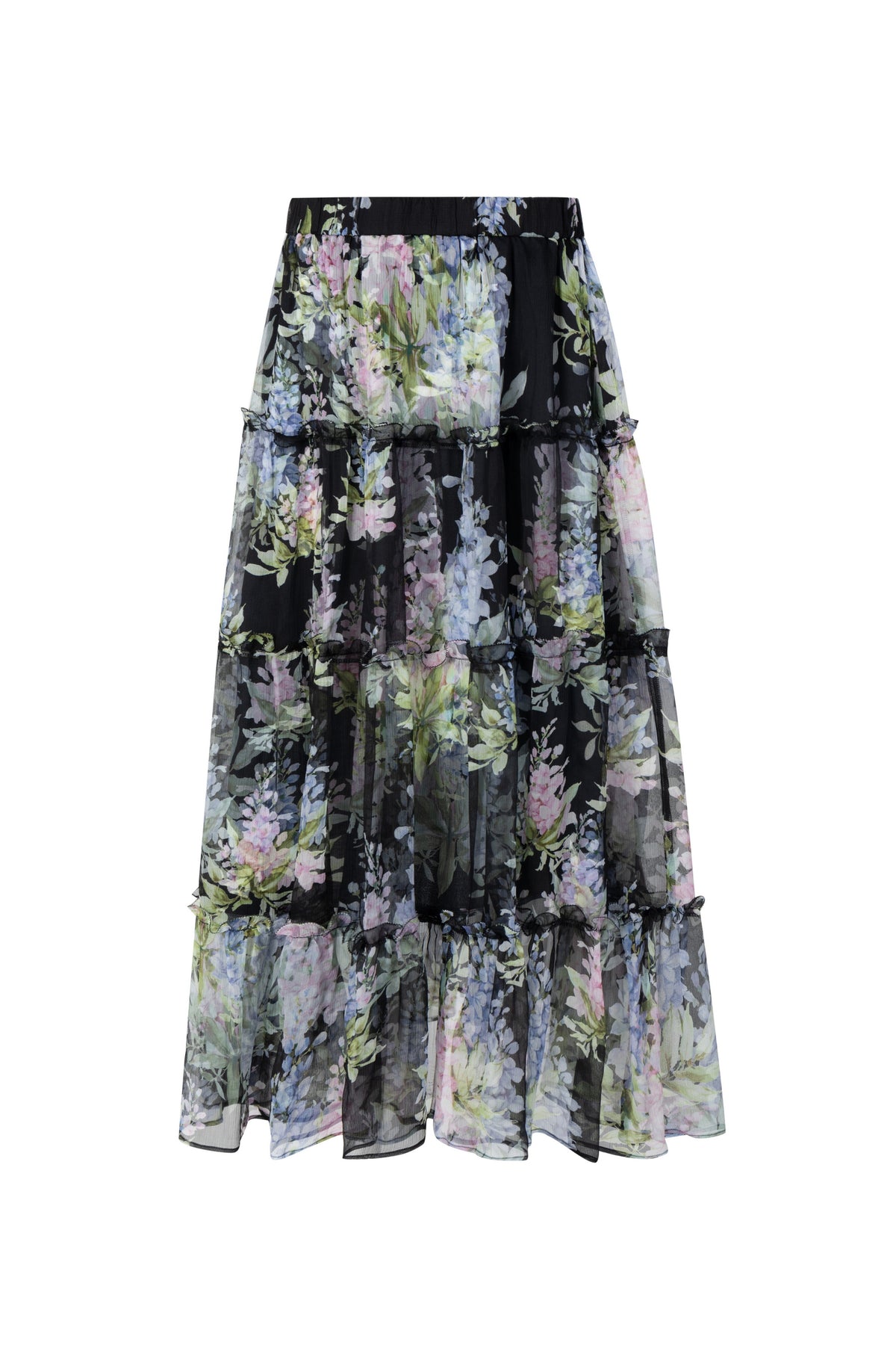 CHANTALLY SILK SKIRT