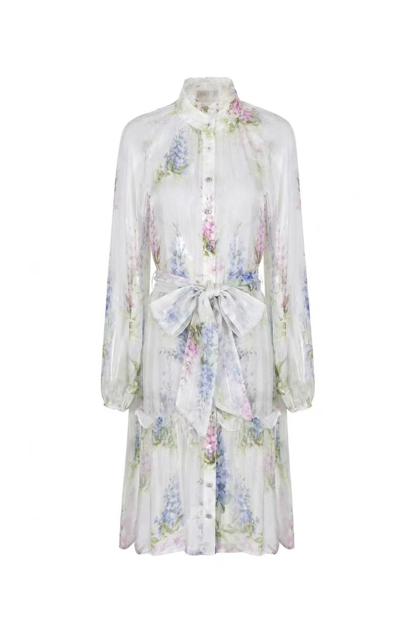 CHANTALLY PRINTED SHORT DRESS