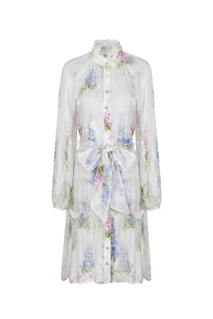 CHANTALLY PRINTED SHORT DRESS