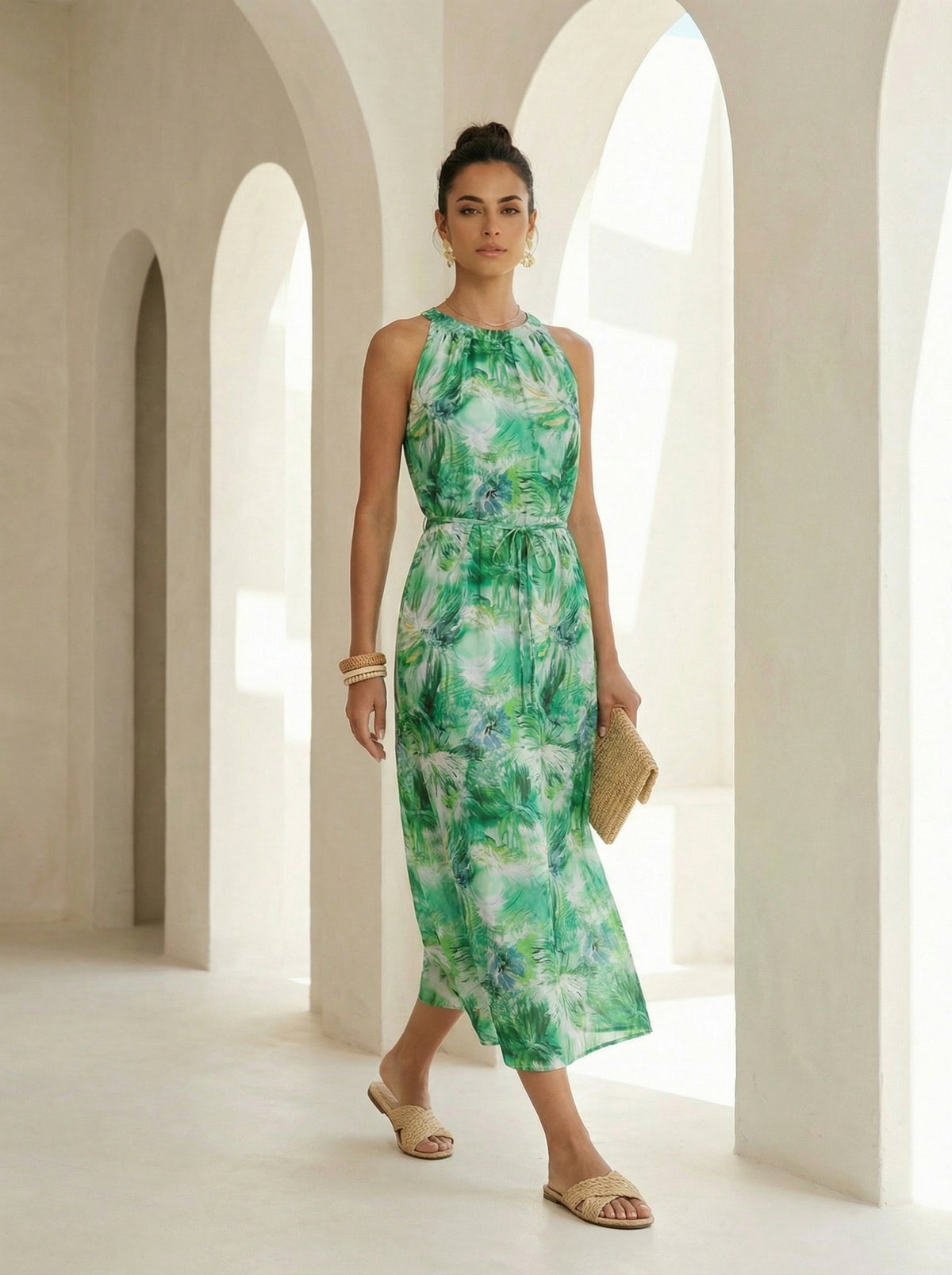 ASSIA CUPRO LONG DRESS