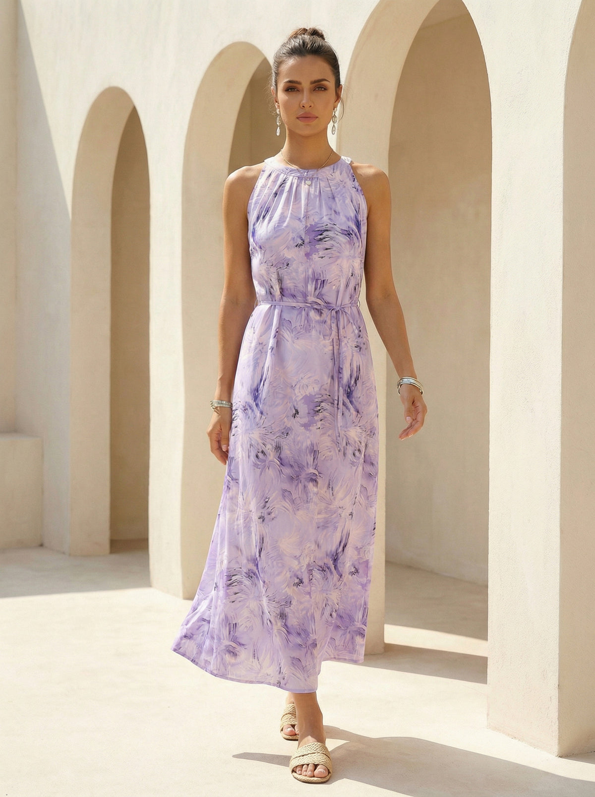 ASSIA CUPRO LONG DRESS