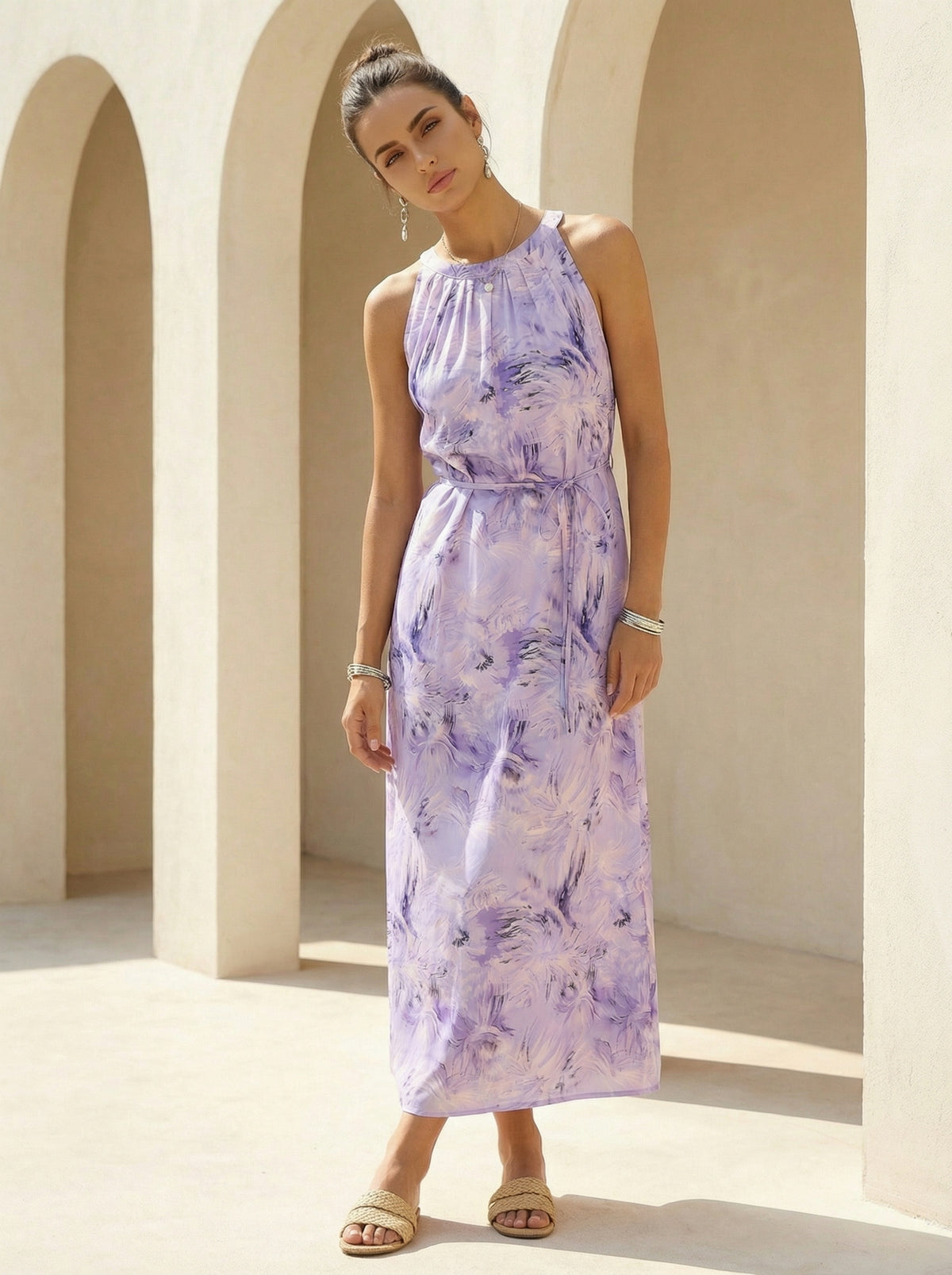 ASSIA CUPRO LONG DRESS