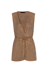 ORELIA LINEN VEST