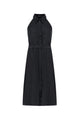 EMILIO BELTED LONG DRESS