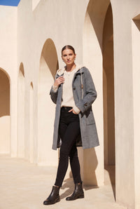 FIONA HOODED DUFFLE COAT