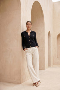 ERASMUS WOOL POLO SWEATER