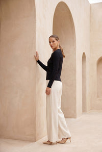 ERASMUS WOOL POLO SWEATER