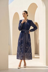 WINONA PRINTED LONG DRESS