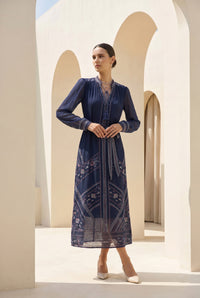 WINONA PRINTED LONG DRESS